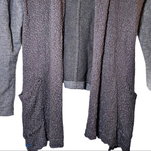 LUCKY BRAND Open Waterfall Crochet Knit Cardigan, Size Medium - Picture 6 of 8